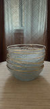 Set of 7 Frosted Glass Bowls - thumbnail 1 of 5