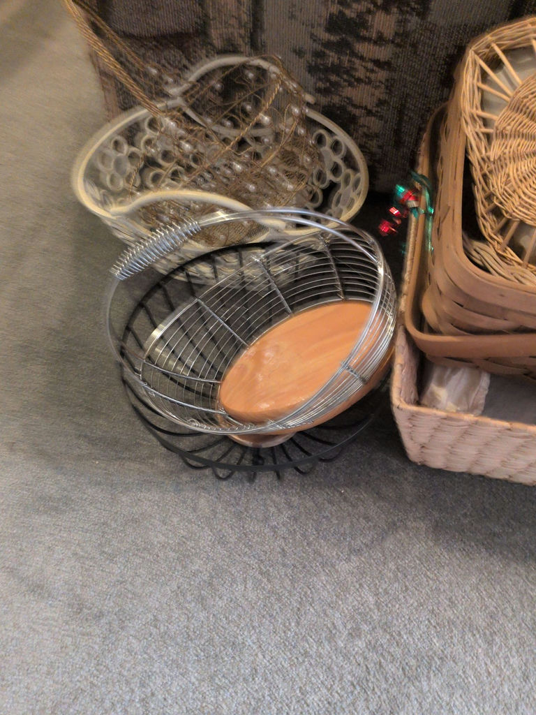 Assorted Wicker and Metal Baskets - image 2 of 5
