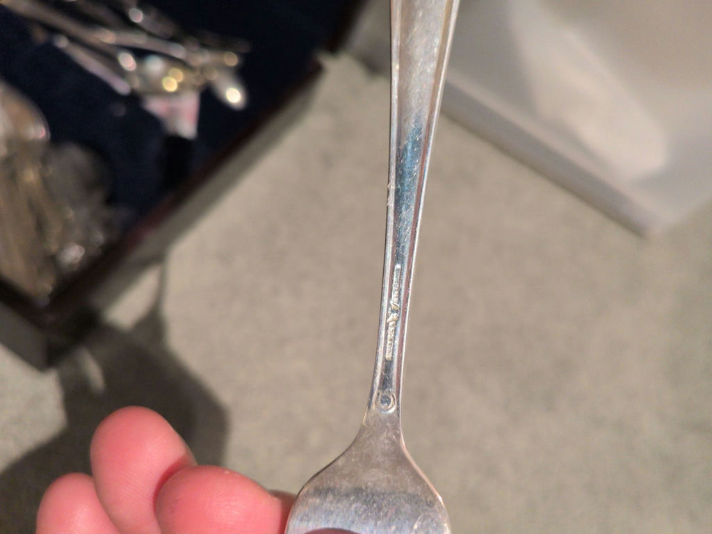 Silver-Tone Flatware Set with Wooden Storage Case - image 6 of 6