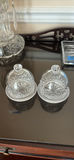 Set of Two Cut Glass Covered Dishes - thumbnail 1 of 5