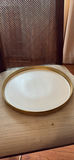 White Serving Tray and Rectangular Platter with Gold Trim - thumbnail 2 of 6