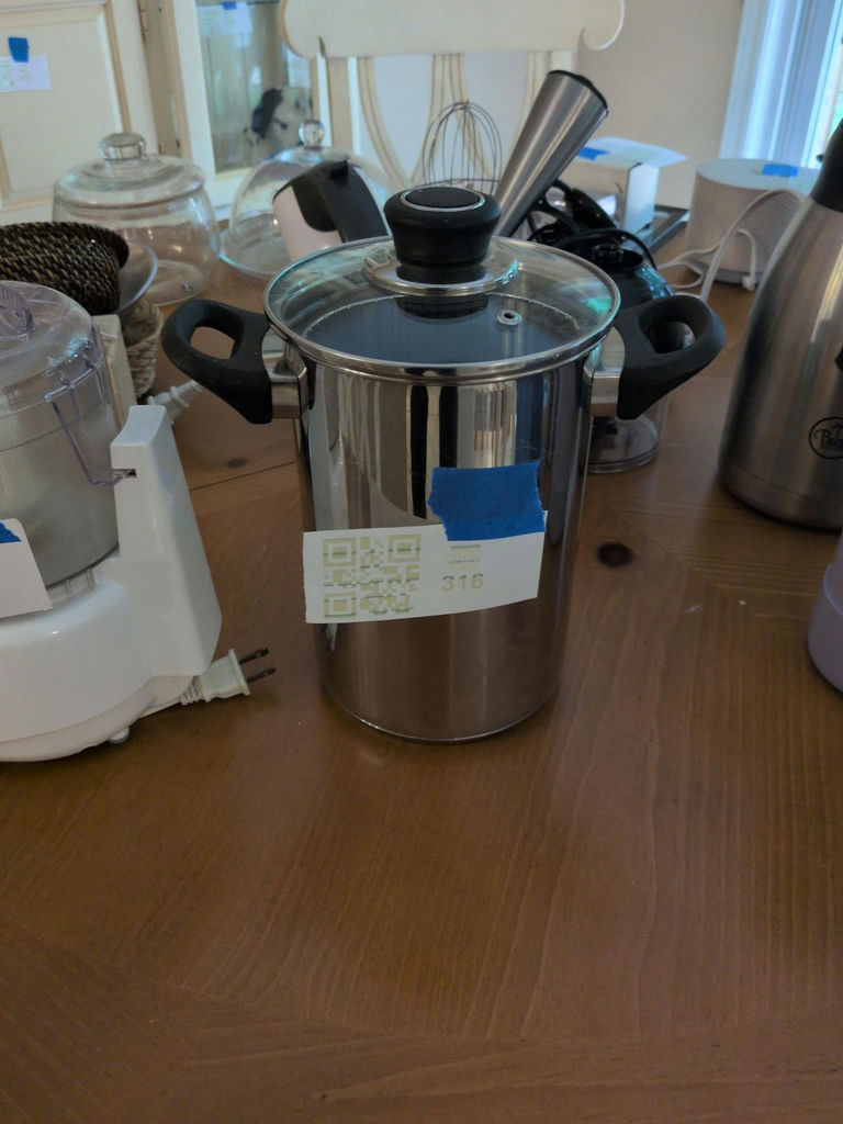 Remy Olivier Stainless Steel Pot with Lid and Basket Insert - image 1 of 3
