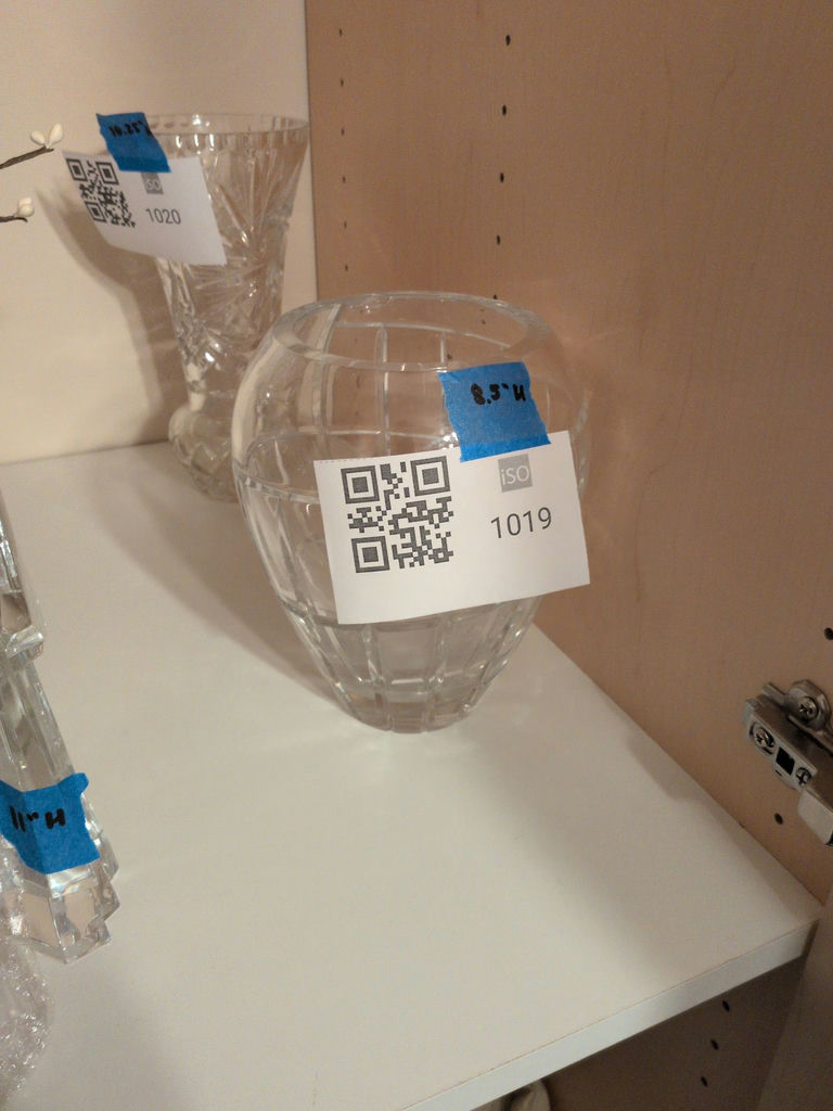 Clear Cut Glass Vase - image 1 of 4