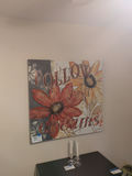 Floral "Follow Your Dreams" Wall Art - thumbnail 1 of 6