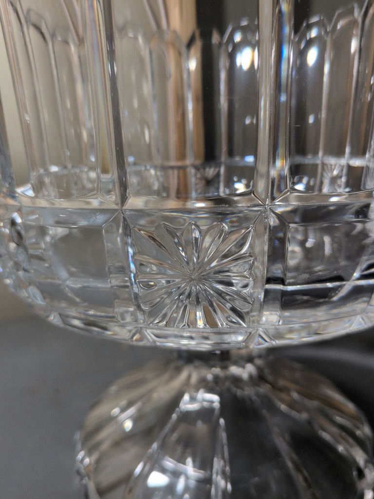 Cut Glass Pedestal Bowl - image 3 of 4