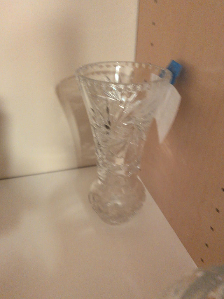 Cut Crystal Glass Vase - image 2 of 6
