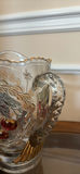 Decorative Glass Pitcher with Cherry Design - thumbnail 2 of 5