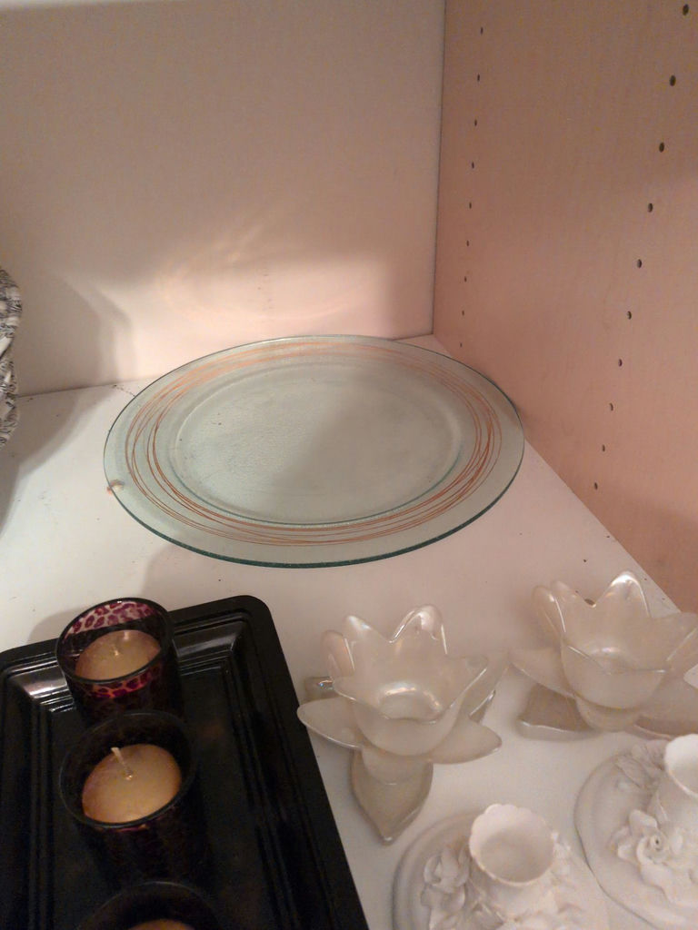 Skye McGhie China White Plates with Gold Trim - image 3 of 5