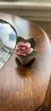 Dresden Porcelain Pink Rose Figurines - thumbnail 2 of 5