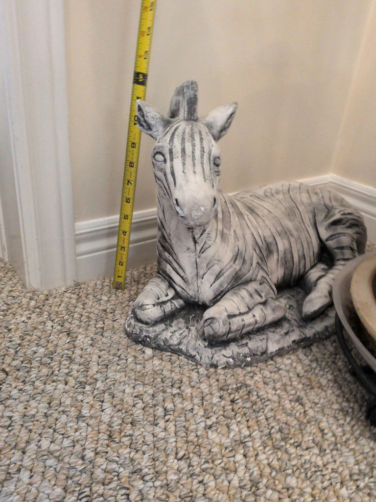 Zebra Figurine Statue - image 4 of 4
