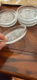 2 Sets of Clear Pressed Glass Coasters, Pimpernel Christmas Coasters - thumbnail 5 of 14