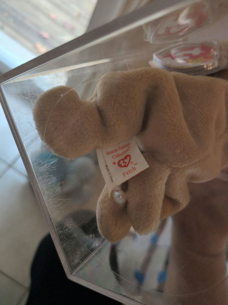 TY Beanie Baby 'Fetch' in Clear Display Case - image 4 of 4