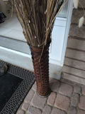 Tall Decorative Floor Vase with Dried Grass Arrangement - thumbnail 4 of 4