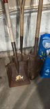 Three Metal Shovels with Wooden Handles - thumbnail 2 of 3