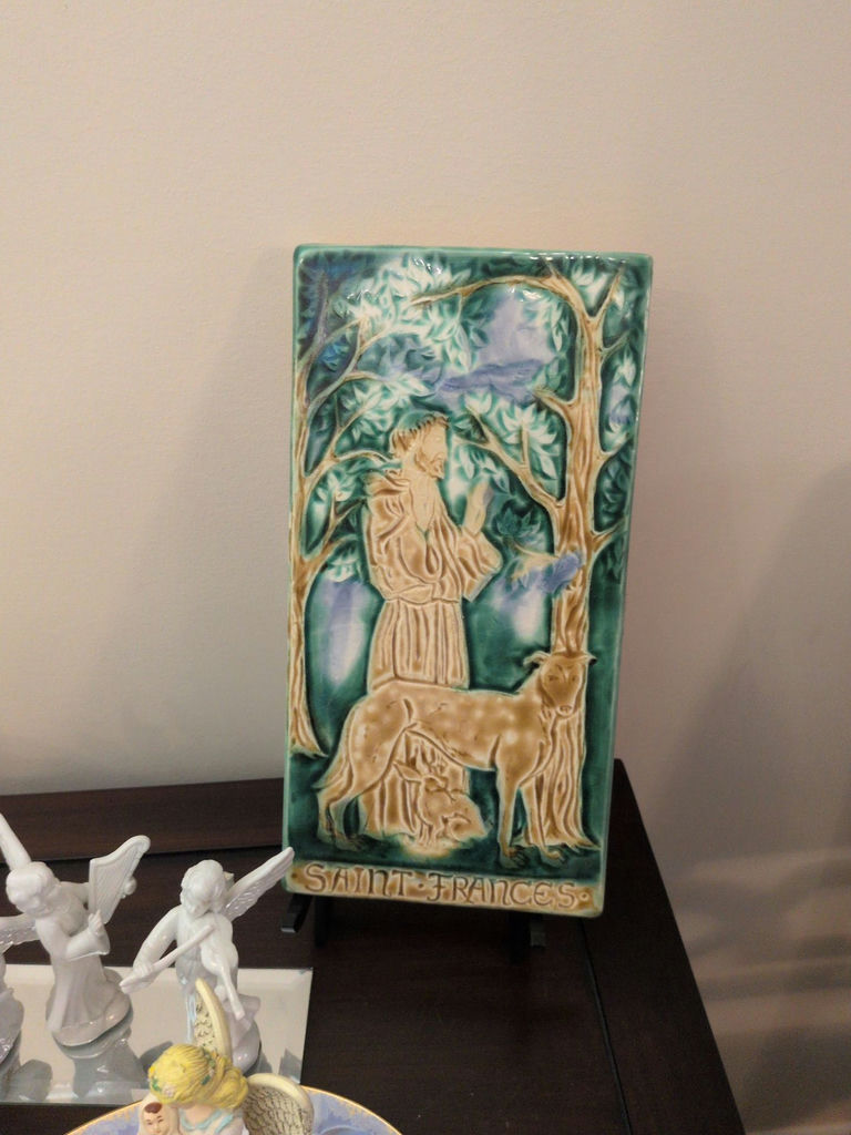 Religious Decorative Plaque and Angel Figurines - image 2 of 9
