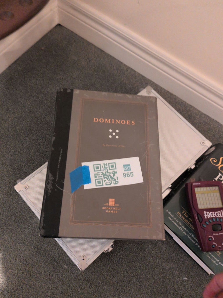Dominoes Set, Scrabble Players Dictionary, and FreeCell Handheld Game - image 4 of 6