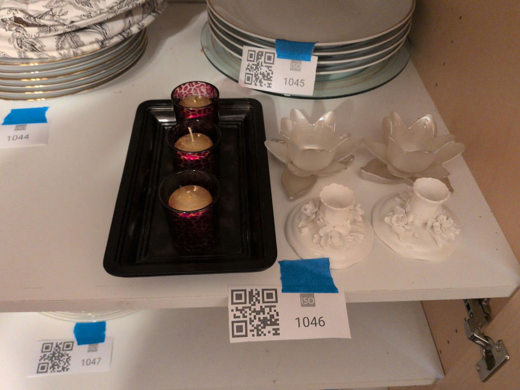 Decorative Candle Holders, Candles, and Tray Set - image 1 of 5