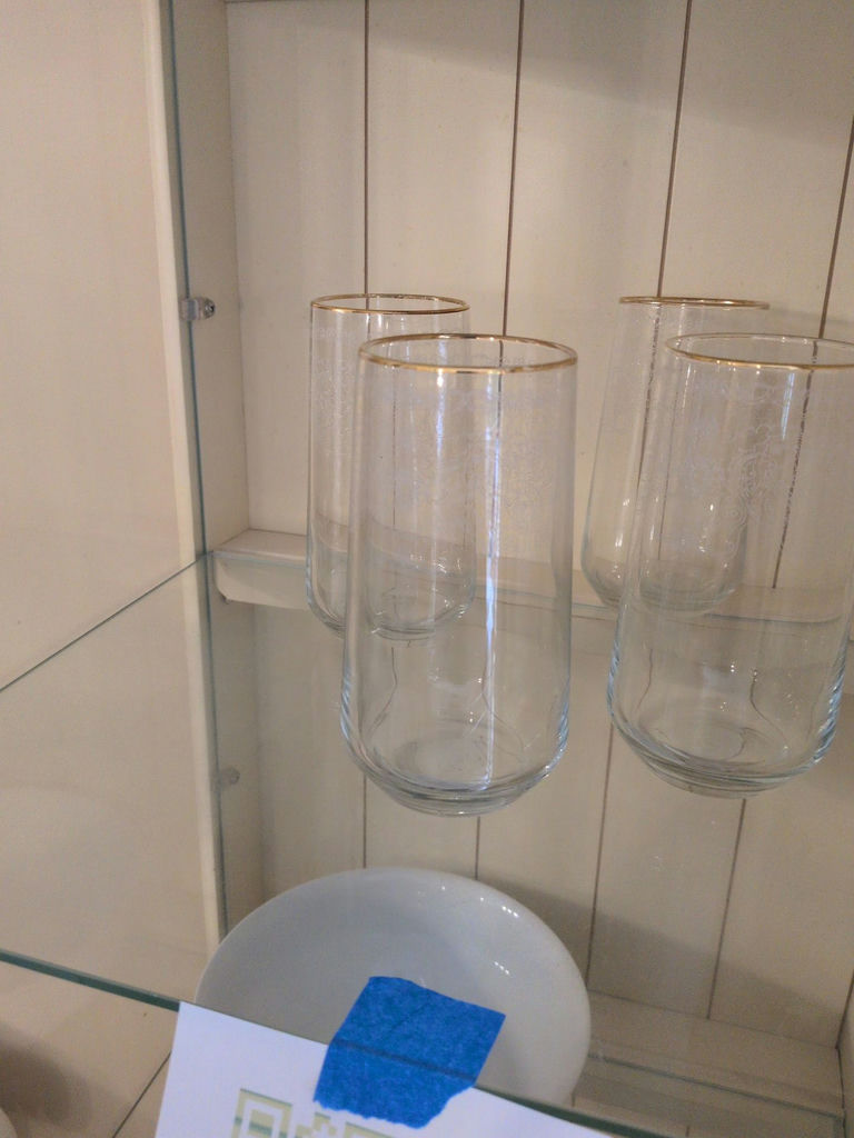 Set of Four Decorative Glass Tumblers - image 2 of 4