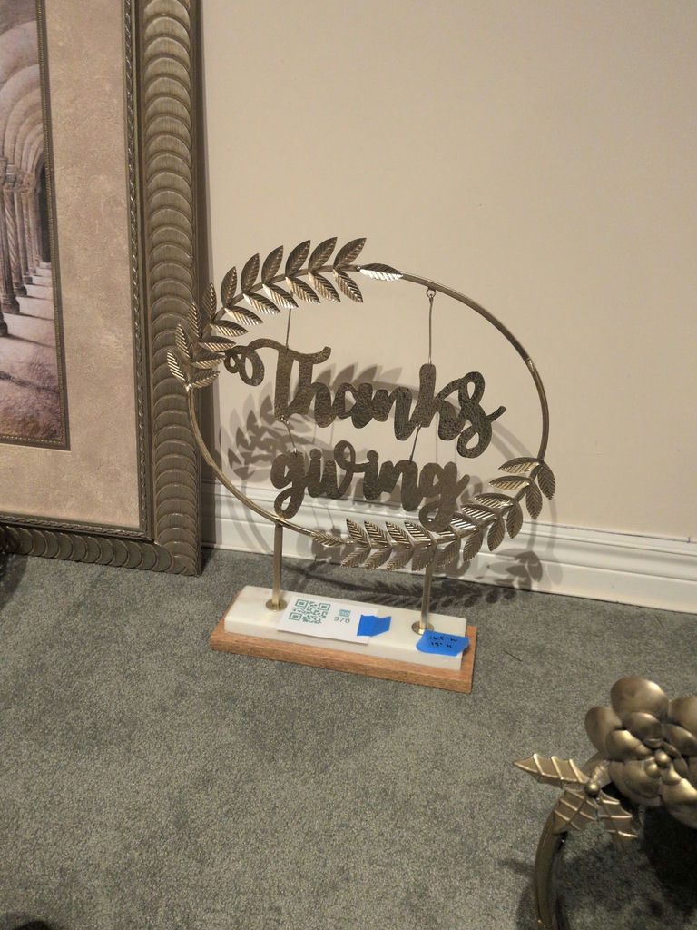 Decorative Metal and Wood Tabletop Signs - image 6 of 7