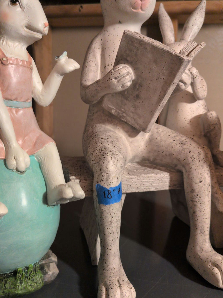 Decorative Rabbit Figurines - image 4 of 5