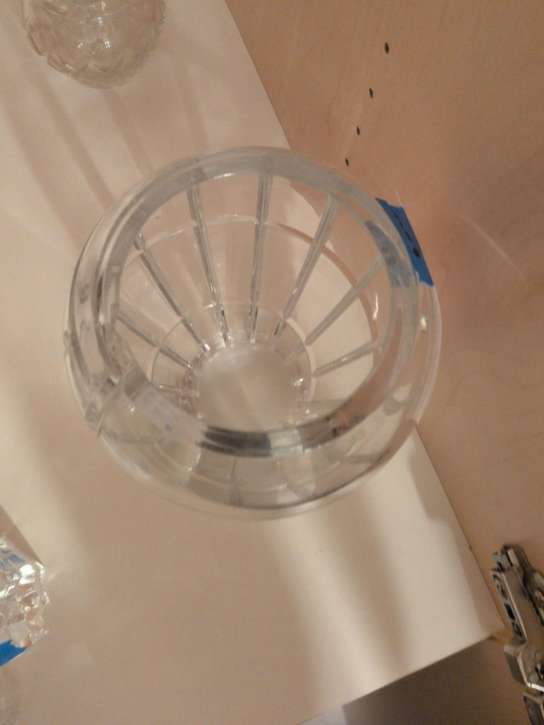 Clear Cut Glass Vase - image 3 of 4