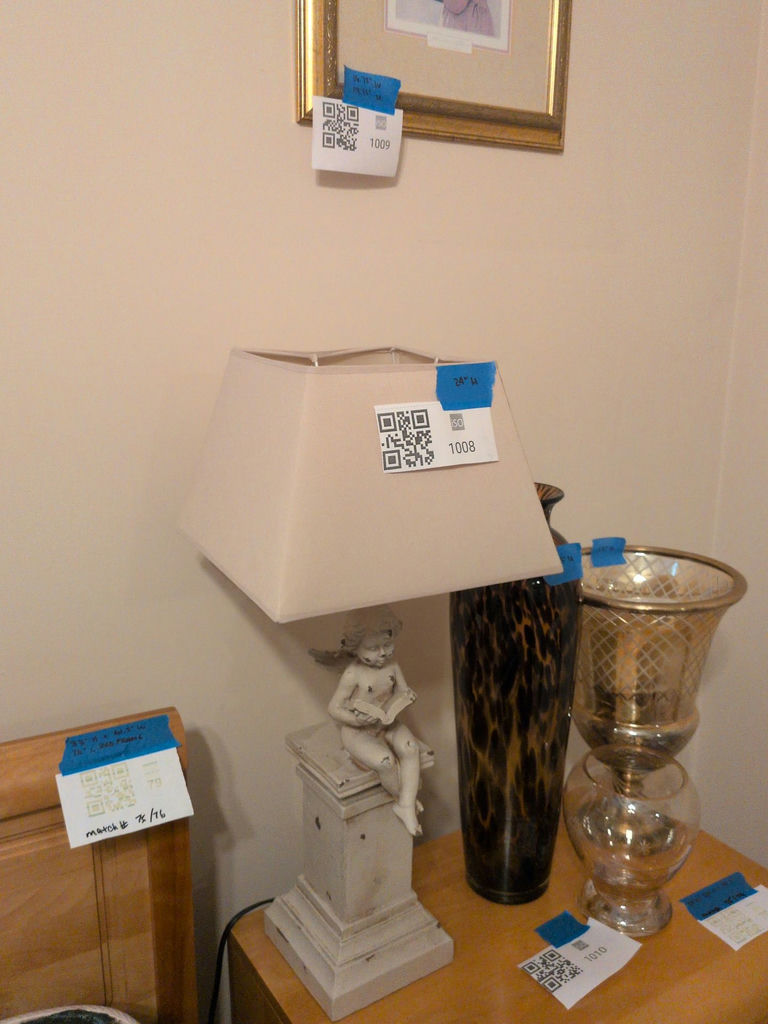 Cherub Table Lamp with Fabric Shade - image 3 of 4