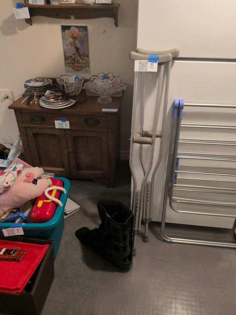 Walking Crutches and Medical Walking Boot - image 1 of 6