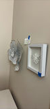 Metal Floral Wall Sculpture and Framed Flower Wall Art - thumbnail 4 of 5