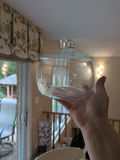 Glass Covered Cake Stand and Lidded Glass Jar - thumbnail 4 of 5