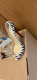 Decorative Glassware and Ceramic Zebra Print High Heel Shoe - thumbnail 2 of 4