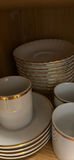 Royal Albert Val D'or Saucers, and Christmas Street Mugs And Plates Set - thumbnail 5 of 8