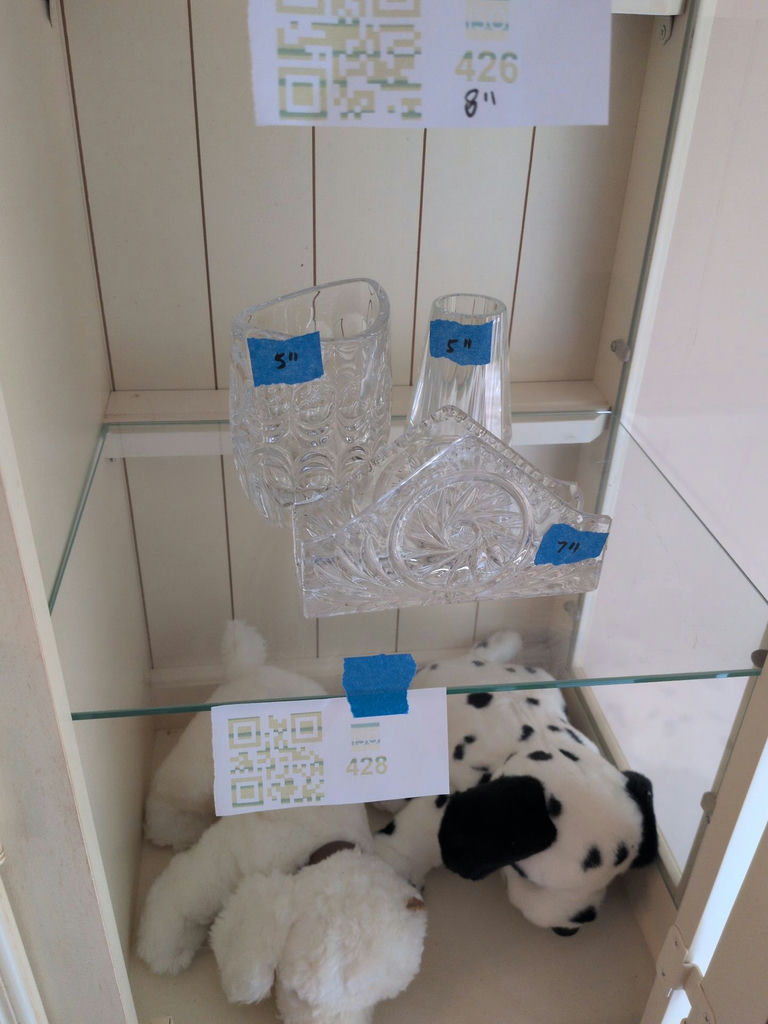 Three Clear Glass Decorative Pieces - image 1 of 4