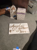 Angel Figurines, Nativity Decoration, and Wall Sign - thumbnail 3 of 5
