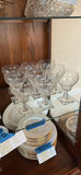 Set of 9 Cut Crystal Stemware Glasses - thumbnail 1 of 6