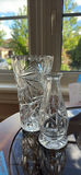 Cut Crystal Vase and Small Glass Vase - thumbnail 1 of 6