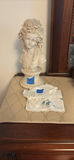 Decorative Bust Sculpture and Assorted Lace Handkerchiefs - thumbnail 1 of 5
