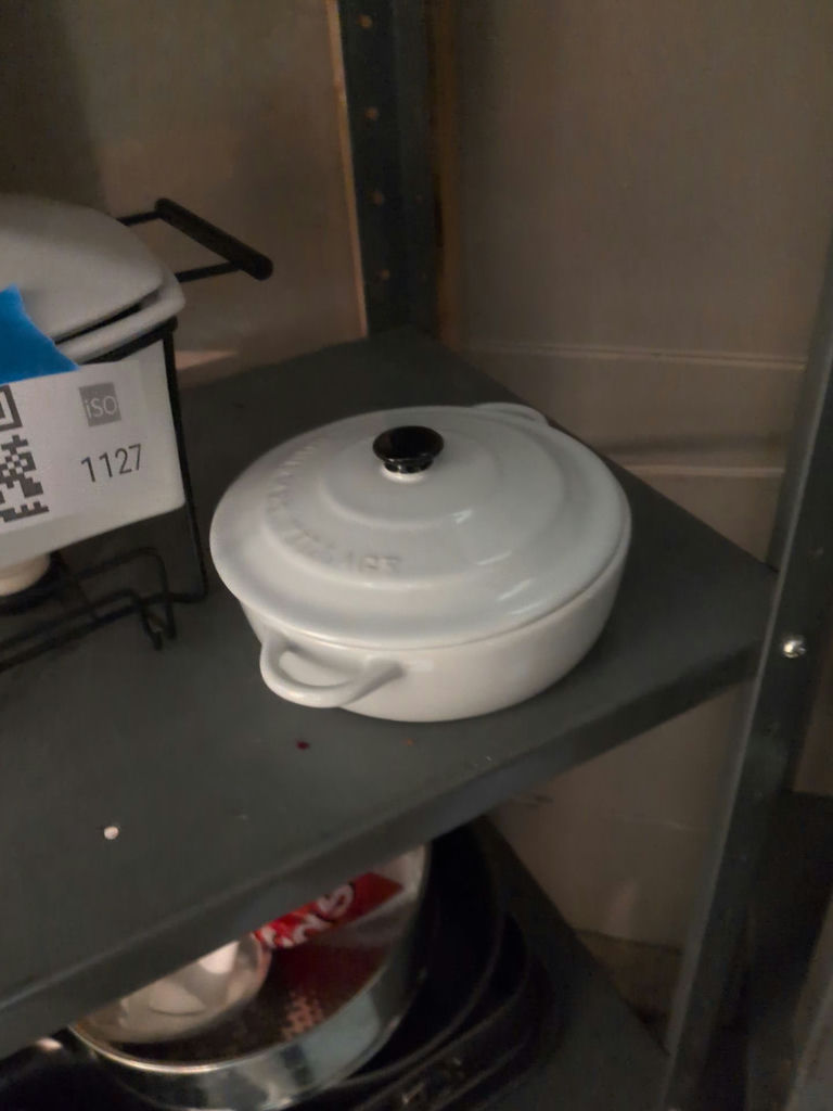 White Ceramic Cookware and Covered Serving Dish - image 2 of 7