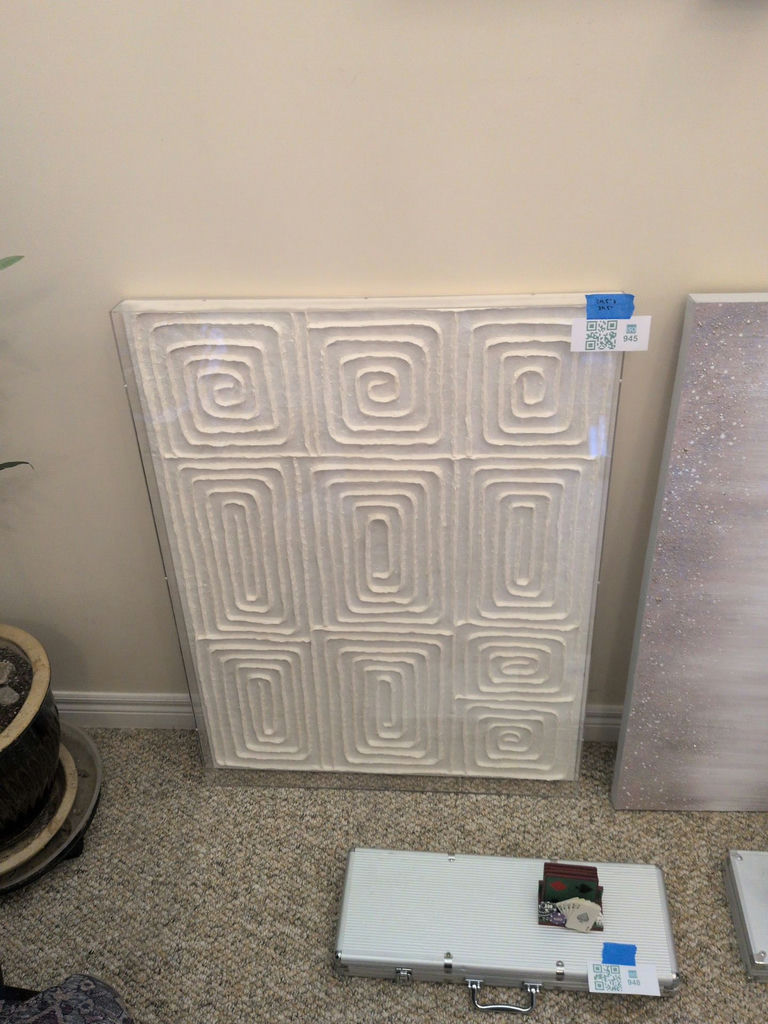 Framed Abstract Textured Wall Art Panel - image 2 of 5