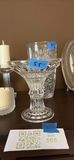 Cut Glass Pedestal Bowl and Vase - thumbnail 1 of 5