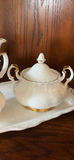 Royal Albert White Porcelain Tea Set with Serving Tray - thumbnail 3 of 7