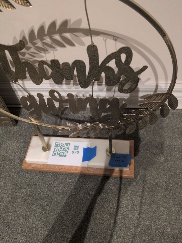 Decorative Metal and Wood Tabletop Signs - image 7 of 7