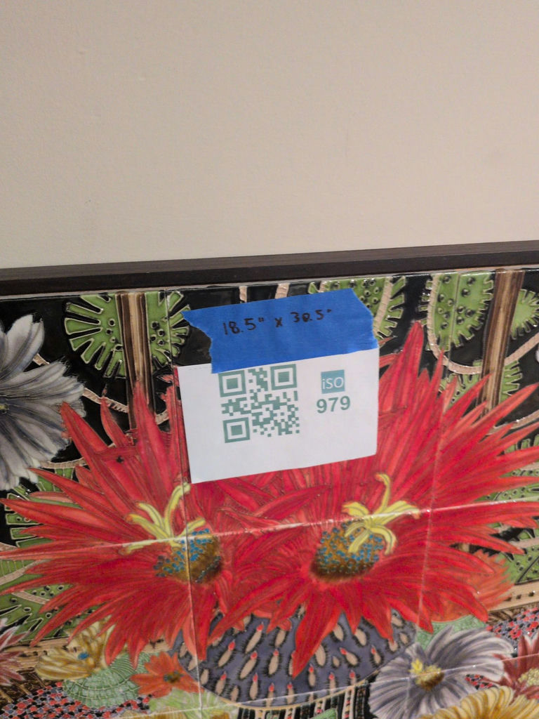 Framed Floral and Frog Artwork - image 6 of 6