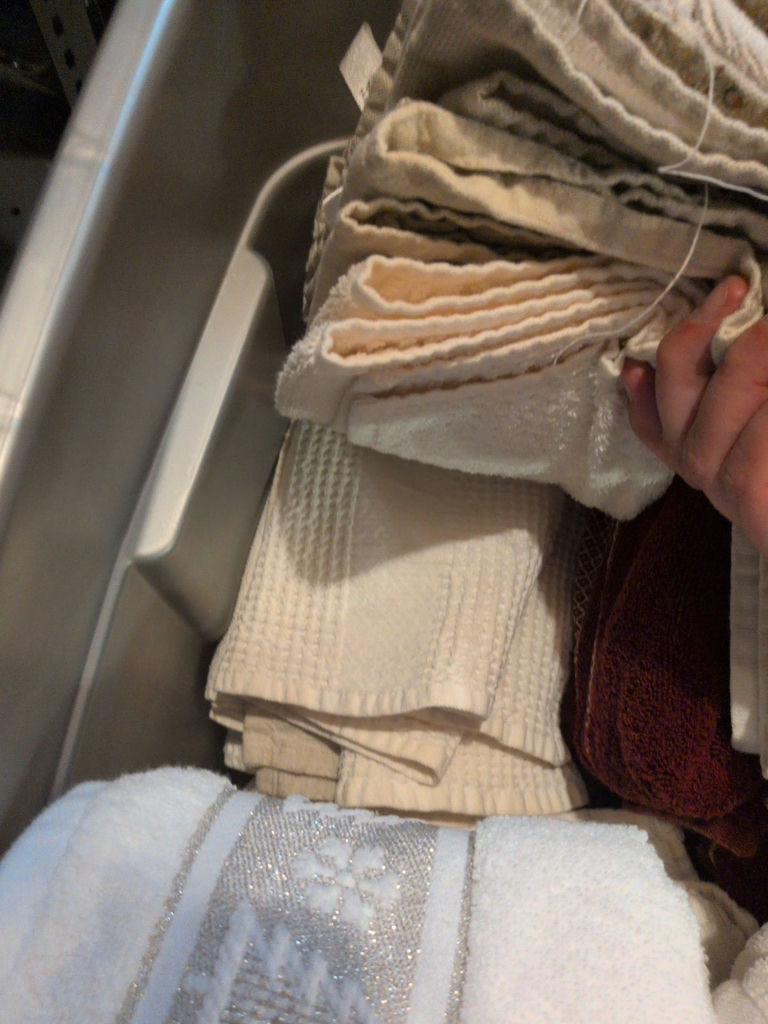 Storage Bin of Christmas Towels and Linens - image 9 of 9