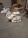 Ceramic Elephant Plant Stand - thumbnail 2 of 4