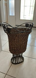 Woven Metal Floor Basket Stand - thumbnail 1 of 5