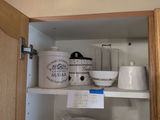 Ceramic Kitchen Canisters and Bowl Holder - thumbnail 1 of 5