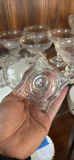 Set of 7 Cut Crystal Dessert Coupe Glasses - thumbnail 4 of 6