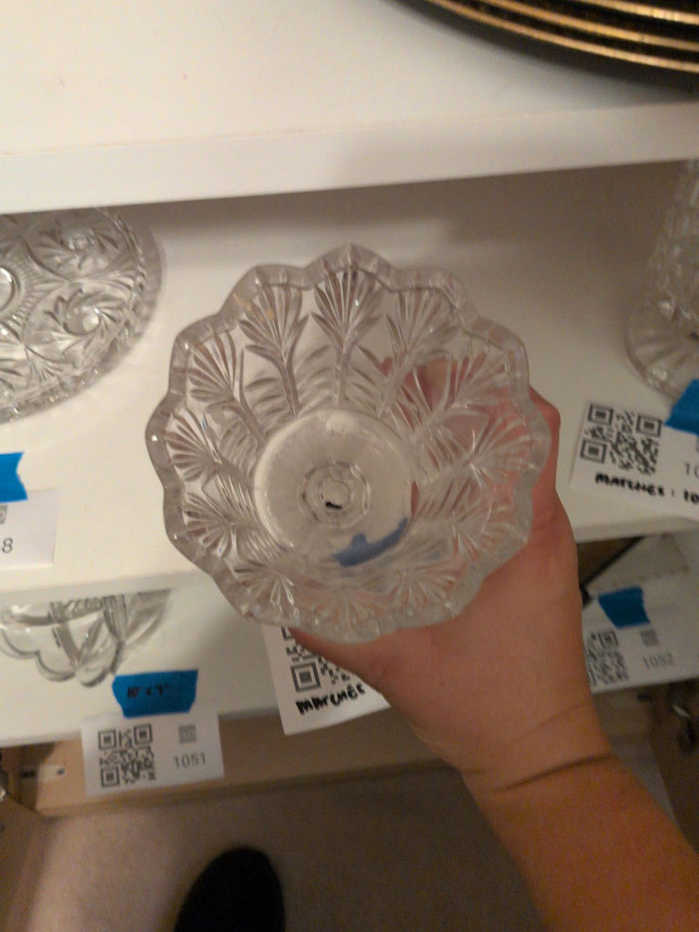 Cut Glass Pedestal Vase - image 1 of 5