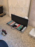 Poker Chip Set with Aluminum Carrying Case and Coasters - thumbnail 4 of 5