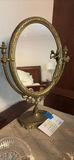 Ornate Brass Vanity Mirror - thumbnail 2 of 4